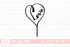 Love Cake Topper SVG Cutting File | Birthday or Wedding Top Product Image 1