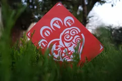 Heart Shape Paw with Love Text and Face Papercut Card Design Product Image 2