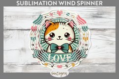 Love Cat v12 Wind Spinner Sublimation Product Image 1