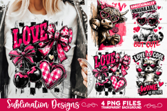 Sarcastic Valentine PNG Funny Sublimation 4 Designs Product Image 1