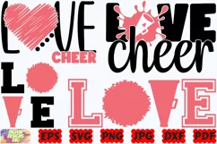 Love Cheer SVG | Cheer SVG | Cheer Mom SVG | Cheer Life SVG Product Image 3