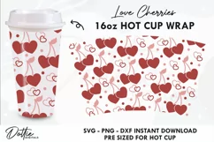 I Love You Valentine No Hole Starbucks 16oz Hot Cup Wrap SVG Product Image 1