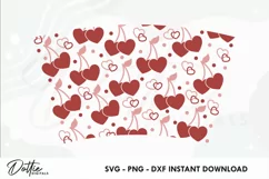 I Love You Valentine No Hole Starbucks 16oz Hot Cup Wrap SVG Product Image 2