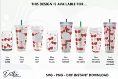 I Love You Valentine No Hole Starbucks 16oz Hot Cup Wrap SVG Product Image 3
