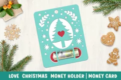 love christmas money holder money card