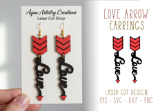 Valentines Laser Cut Earrings Bundle 20x SVG Designs Product Image 8