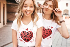 Leopard juicy hearts Sublimation PNG. Valentine's day design Product Image 3