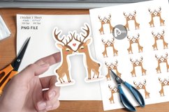 Sticker Love Deer Product Image 1
