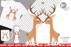 Clipart Love Deer Product Image 1