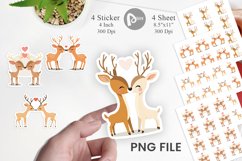 Sticker Love Deer Product Image 1