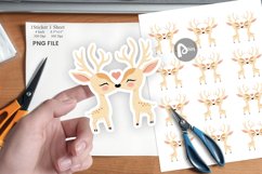 Sticker Love Deer Product Image 1