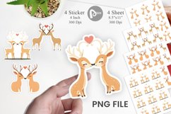 Sticker Love Deer Product Image 1