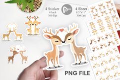 Sticker Love Deer Product Image 1