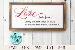 Love definition sign svg, Valentine sign svg Product Image 1