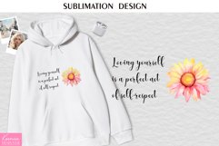 Floral Watercolor Motivational Quotes |Love Yourself Design Product Image 1