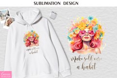 Make Self Care a Habit|Watercolor Motivational Quotes Product Image 1