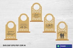 Love Desk Clock Svg, Sweet Couple Clock Laser Cut Design Product Image 3