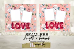 love Valentines day photo frame tumbler wrap design Product Image 2