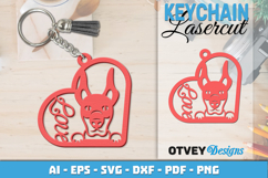 Love Dog Keychain | Laser Cut Pet Lover Product Image 1