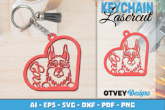 Love Dog Keychain | Laser Cut Pet Lover Product Image 1