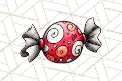 Whimsical Valentine Doodle Clipart Cute Love Sketches PNG Product Image 4