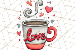 Whimsical Valentine Doodle Clipart Cute Love Sketches PNG Product Image 5