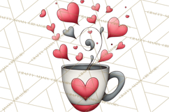 Whimsical Valentine Doodle Clipart Cute Love Sketches PNG Product Image 3