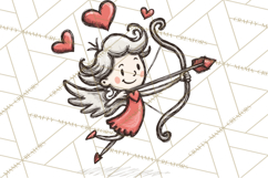 Whimsical Valentine Doodle Clipart Cute Love Sketches PNG Product Image 2