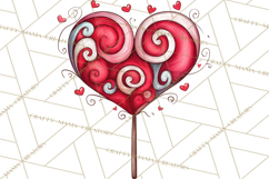 Whimsical Valentine Doodle Clipart Cute Love Sketches PNG Product Image 3