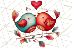 Whimsical Valentine Doodle Clipart Cute Love Sketches PNG Product Image 4