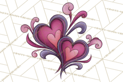 Whimsical Valentine Doodle Clipart Cute Love Sketches PNG Product Image 2