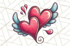 Whimsical Valentine Doodle Clipart Cute Love Sketches PNG Product Image 4
