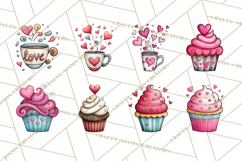 Whimsical Valentine Doodle Clipart Cute Love Sketches PNG Product Image 4