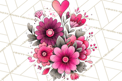Whimsical Valentine Doodle Clipart Cute Love Sketches PNG Product Image 5