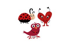 Bird, Ladybird And Heart Product Image 1