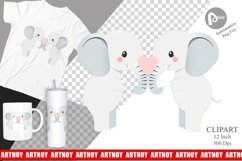 Clipart Love Elephant Product Image 1