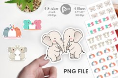 Sticker Love Elephant Product Image 1