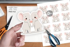Sticker Love Elephant Product Image 1