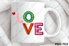 Love Embroidery PNG, Valentine's Day PNG Product Image 4