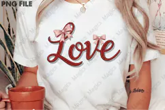 Love Embroidery PNG, Valentine's Day PNG Product Image 2