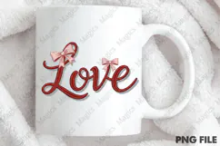 Love Embroidery PNG, Valentine's Day PNG Product Image 4