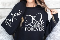 Love Endures Forever Sleeve SVG, Christian SVG Design Product Image 2