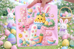 Love Easter PNG, Happy Easter PNG, Easter Bunny PNG Product Image 3