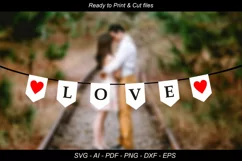 Love Flag svg,dxf,png,ai,dxf,eps cutting files Product Image 1