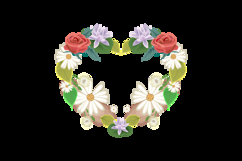 Love flower ornament element decoration design Product Image 2