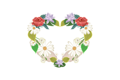 Love flower ornament element decoration design Product Image 1