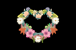Love flower ornament element decoration graphic Product Image 2