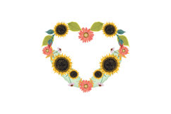 Love flower ornament element decoration vector Product Image 1