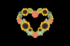 Love flower ornament element decoration vector Product Image 2