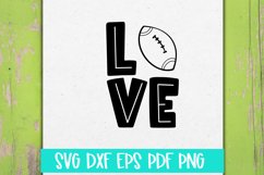 Love Football SVG Cut file Product Image 1
